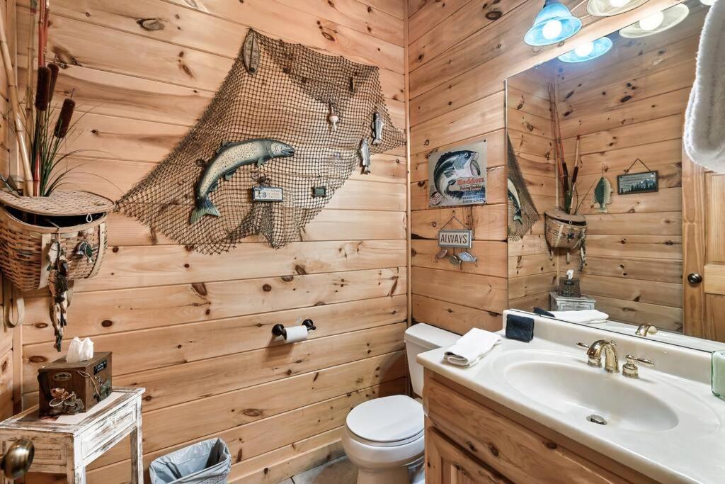 塞维尔维尔Spectacular Mtns Views With Private Hot Tub With Pool Table And Private Pond别墅 外观 照片